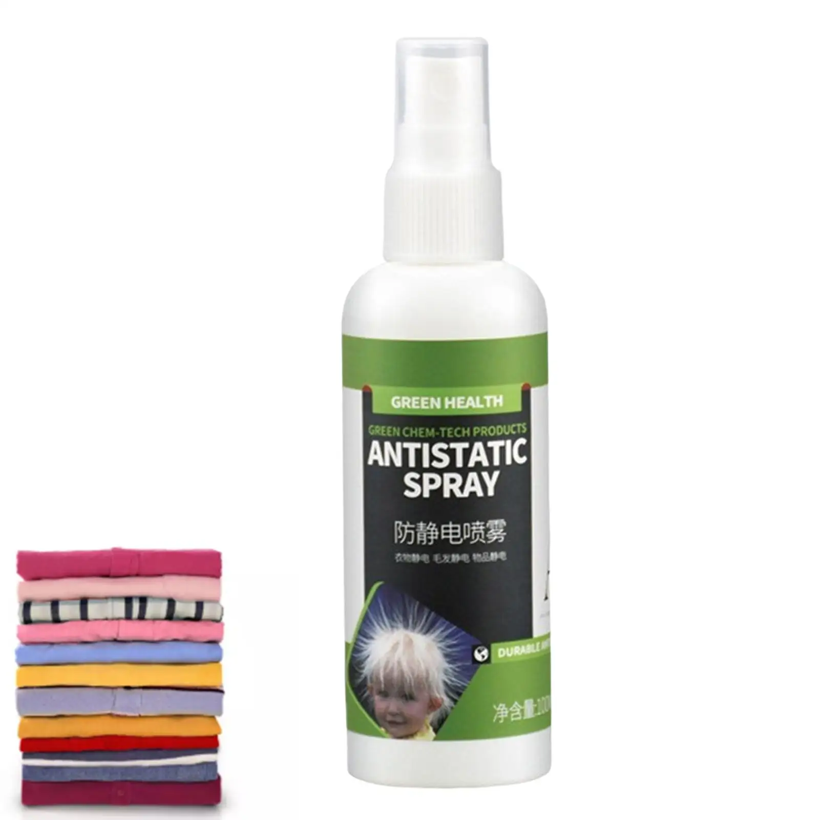 

Static Guard Spray 100ml Static Schmatic For Clothing Natural Static Cling Remover Anti-static Spray Travel Size Hair Antistatic