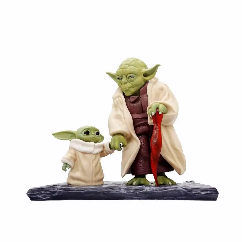 

17 см игрушка Мастер Йода «Держите руки» Disney ПВХ мандалор Аниме Кукла Коллекция кукол украшения Детские подарки праздничные подарки