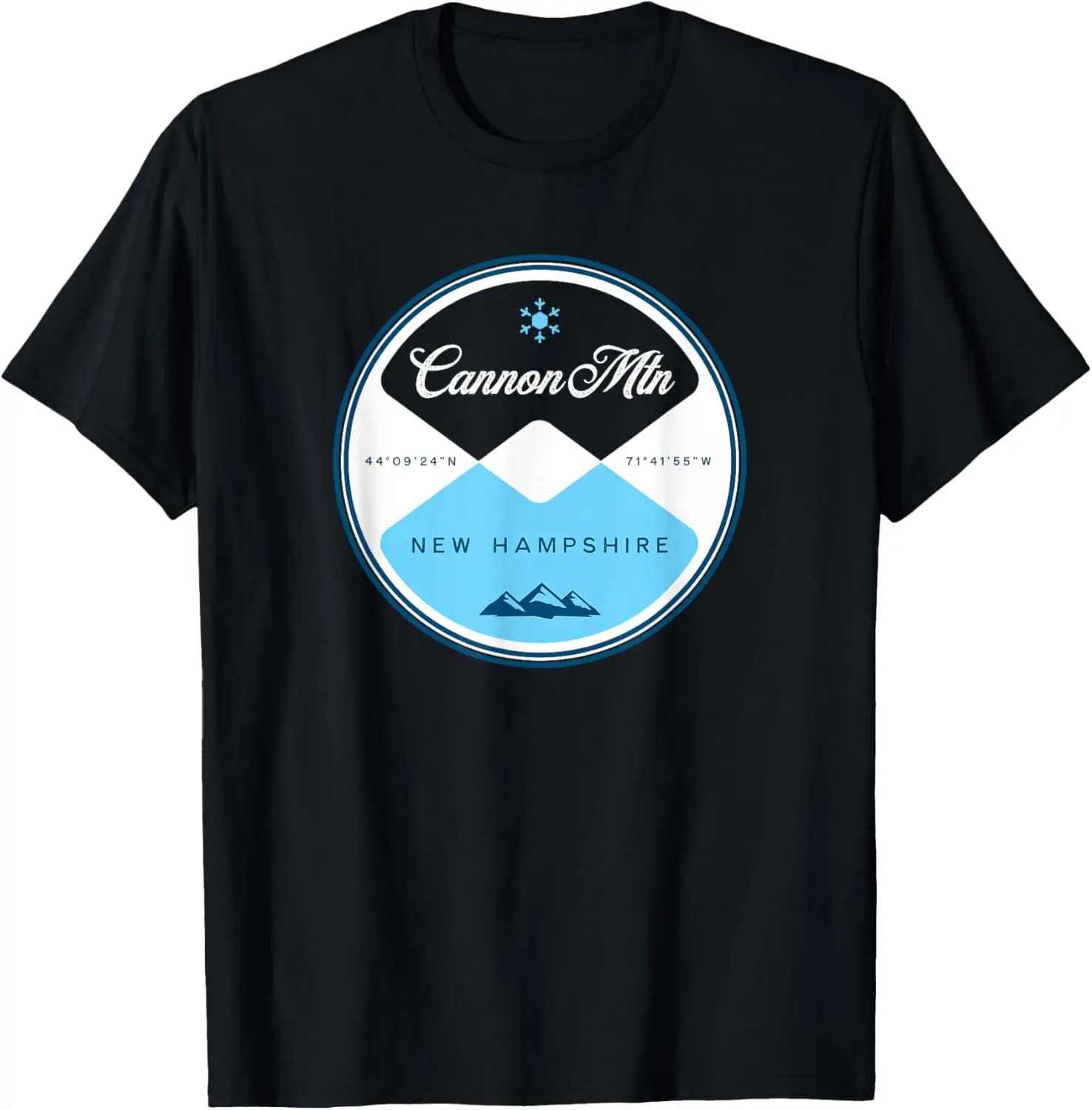 Футболка с рисунком Cannon Mountain New Hampshire Circle