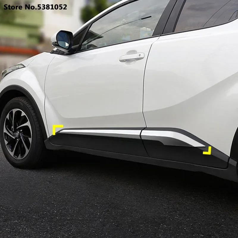 Хромированная полоса для боковой двери из АБС-пластика Toyota CHR C-HR 2021 2020 2017 2018 2019
