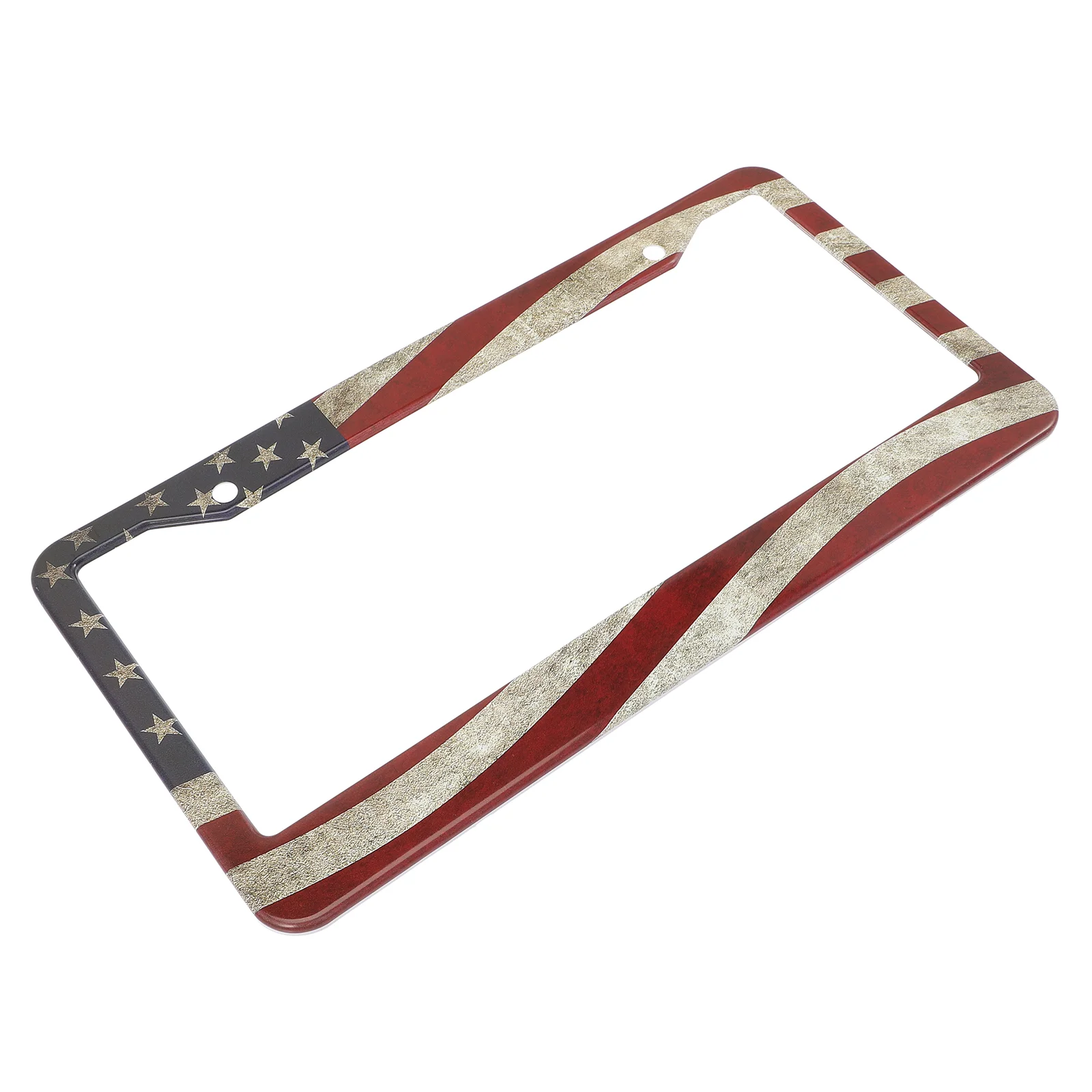 

American Flag License Plate Frame US Custom Stainless Cover Aluminum Alloy Shield