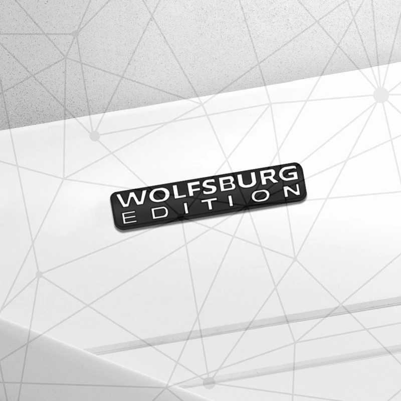 

3D Auto Metal Wolfsburg Edition, значок на решетку автомобиля, эмблема на задний багажник, наклейка, декор для Golf Polo Scirocco Jetta Passat R32 MK7 MK8