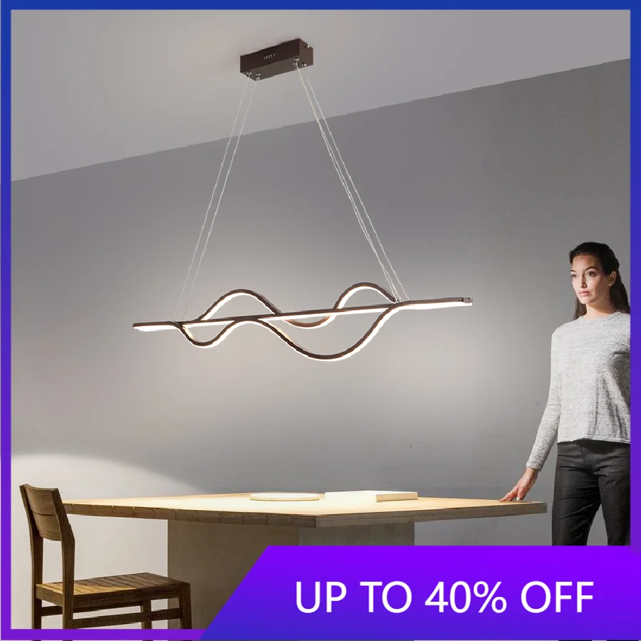 

1000mm Dimmable RC Modern Led Pendant Lights For Dining Room Kitchen Room Bar Hanging Pendant Lamp Fixtures lampara techo led
