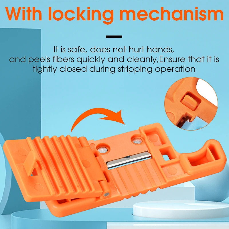 AUA-05 Optical Fiber Stripper Longitudinal Cable Opening Knife Ribbon Central Bundle Tube Optical Cable Open Skylight 1.9-3.0mm