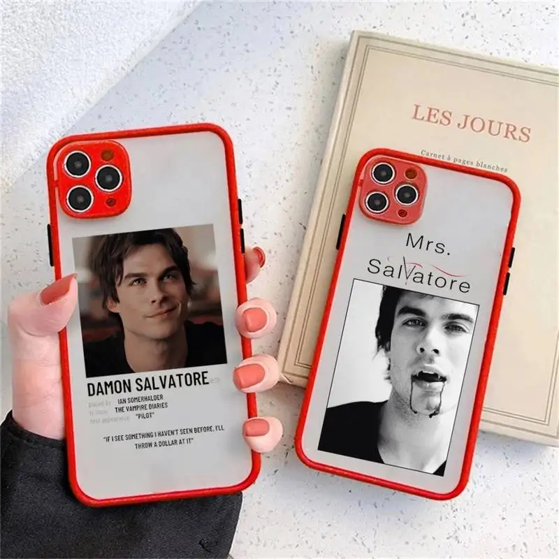 

The Vampire Diaries Phone Case matte transparent For iphone 14 11 12 13 plus mini x xs xr pro max cover