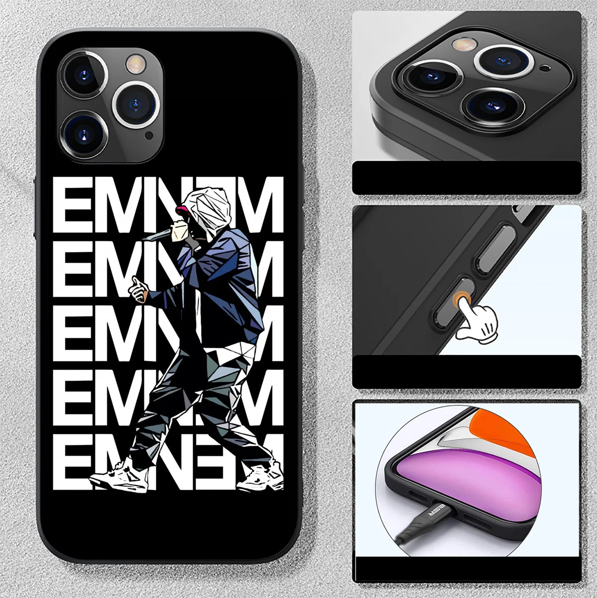 Мягкий чехол для телефона SK69 Eminem Samsung Galaxy S20 S21 S22 S23 S24 Fe Plus Ultra Lite