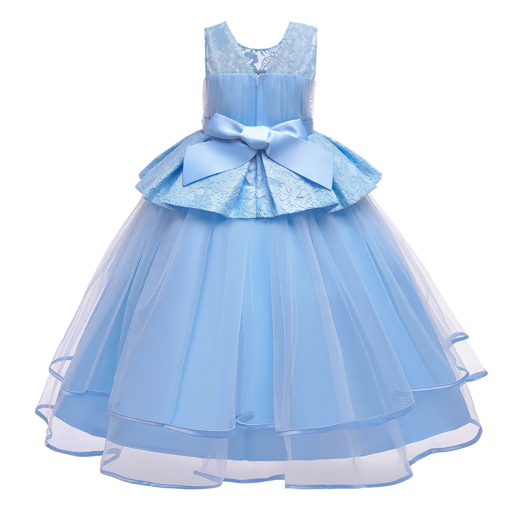 Popodion 2022 New Children's Long Dress Evening Dress Costumes CHD20634