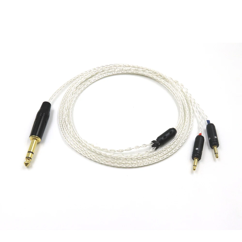 High Quality 8 Core 2.5 4.4 6.5mm/4pin XLR Balanced Clear Celestee NEW Focal ELEAR Headset French Utopia Upgrade Headphone Cable enlarge