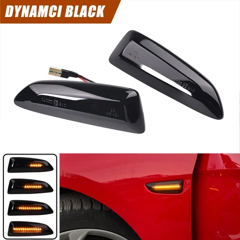 Для Opel Astra J Astra J K Zafira C Insignia B Grandland X NEW 2X светодиодный динамический указатель поворота, боковой габаритный фонарь, мигалка