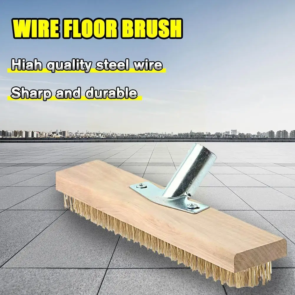 

Floor Brush Long Handle Hard Steel Wire Clean And Remove Brush Wholesale Deck Brush Rust Brush Moss Oil Brush Brush Ship N5F0