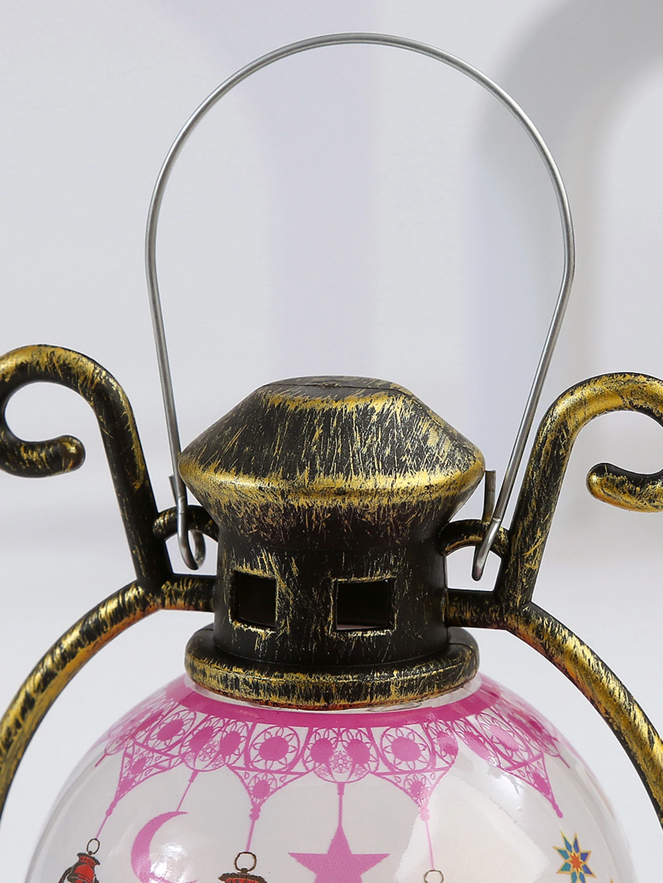 Ramadan Festival Lantern Candle Holder Eid Al-fitr Decoration Ramadhan Lights Gift (Note: Batteries Not included)