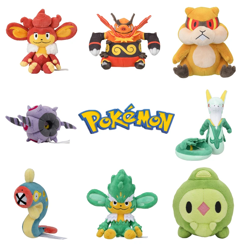 

Pokemon plush doll Serperior Whirlipede Eelektrik Simisear Tympole Swoobat Solosis Emboar Pansage children's toys birthday gift