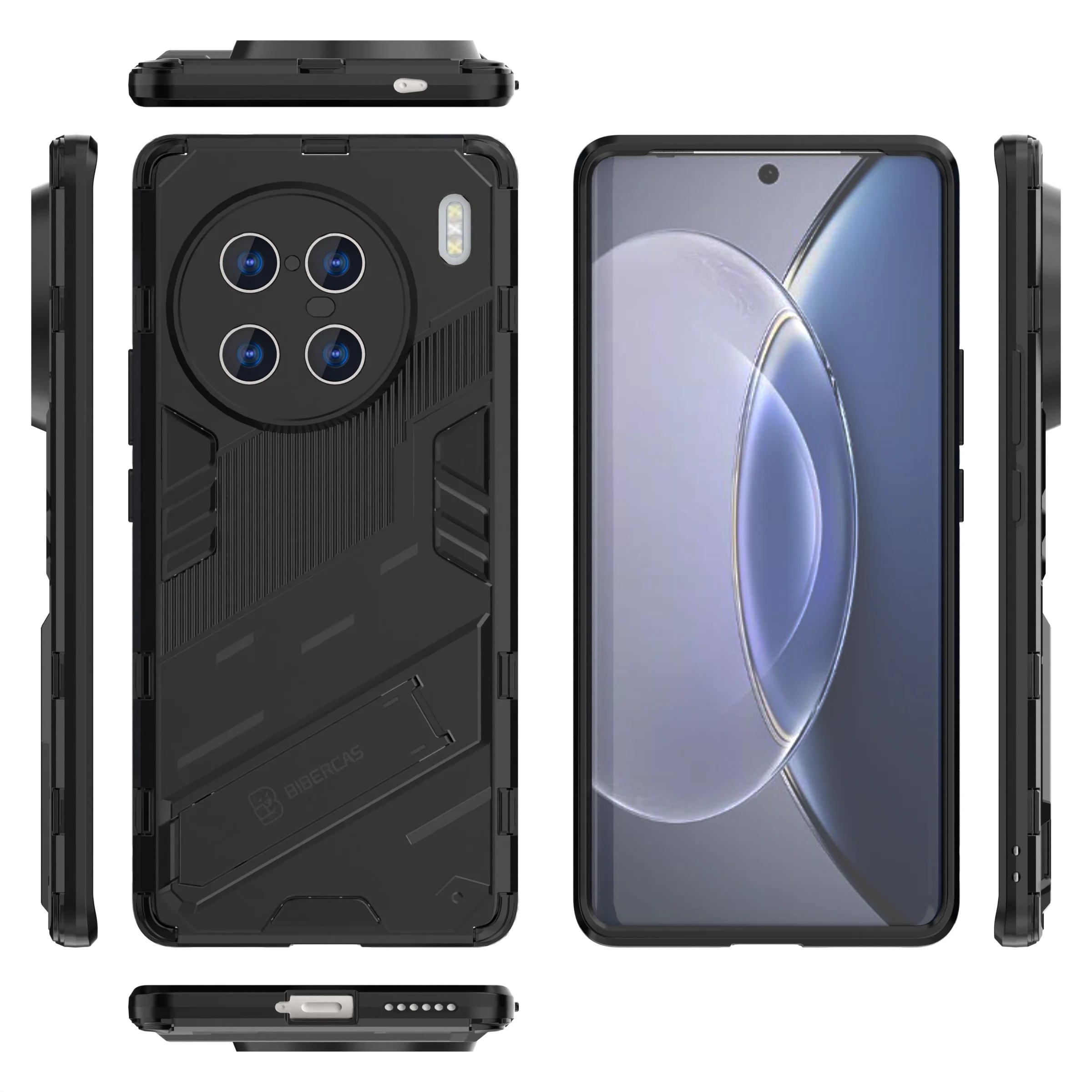 Case For Vivo X90 Pro Plus Cover for Vivo X90 5G Shockproof Bumper Hard Kickstand Protective Armor Capa Back Phone Case Vivo X90