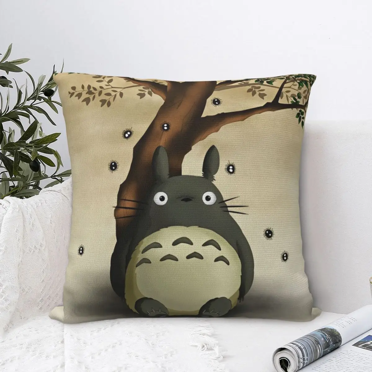Аниме T-Totoros Kawaii наволочка забавный мультяшный чехол для подушки винтажный декор
