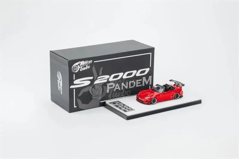 Литая под давлением модель автомобиля Micro Turbo 1:64 S2000 Rocket Bunny Red