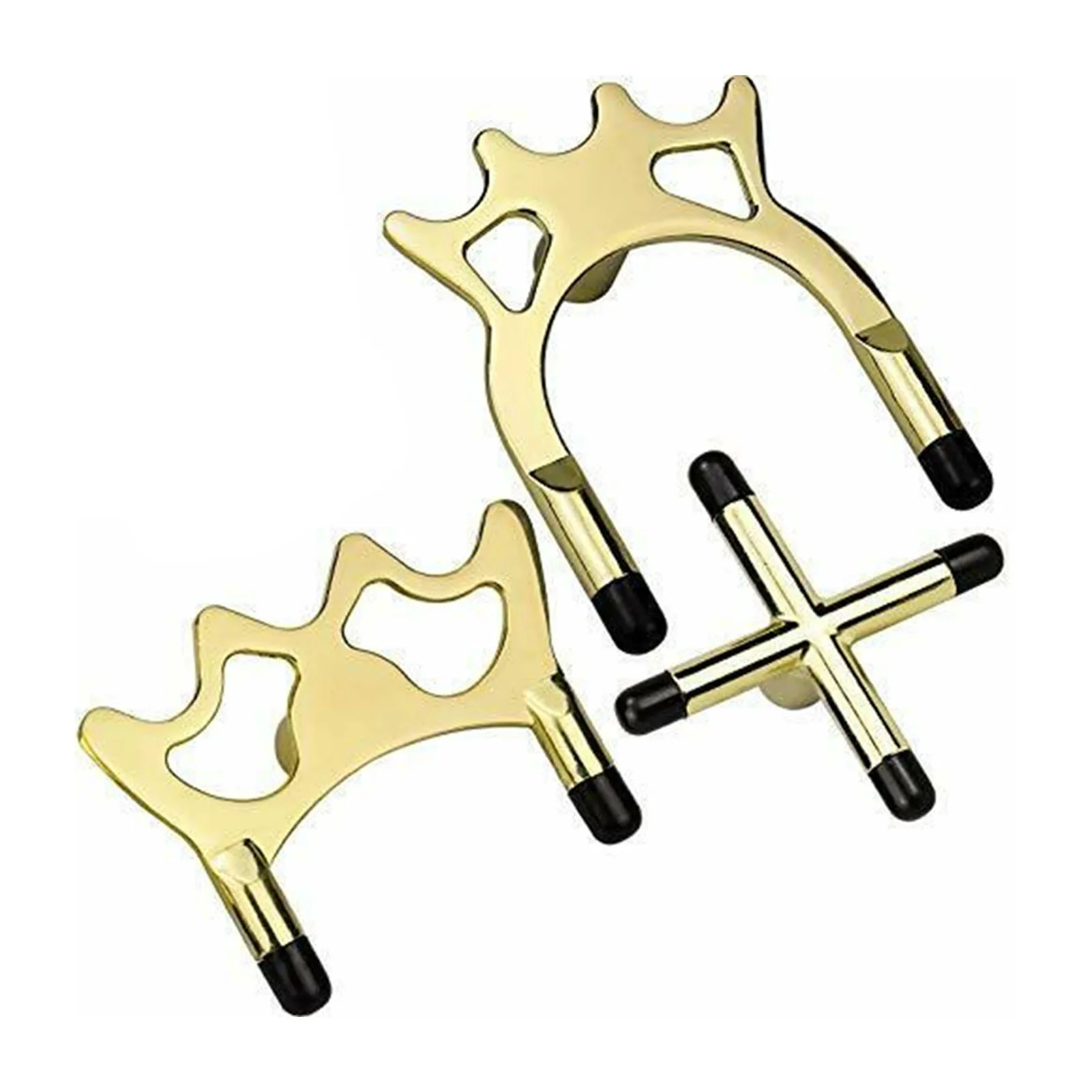 

3pcs Bridge Head Metal Cross Professional Billiards Anti Slip Spider Holder Snooker Table Rest Pool Cue Practical Durable