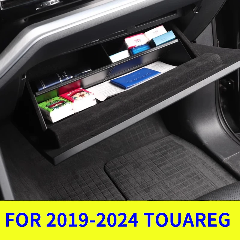 

Для VW Touareg 2019-2024 ящик для хранения со стороны пассажира, перегородка для перчаточного отделения, органайзер для внутренней модификации, посвященный