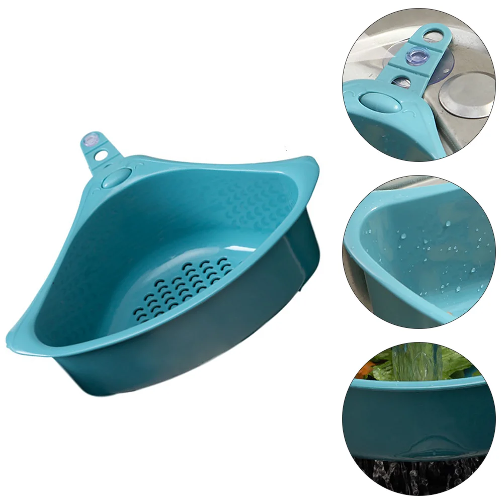 

Sink Basket Drainertray Triangle The Over Organizer Drain Strainer Colander Cleaning Kitchen Sponger Holder Filter Dish Rack