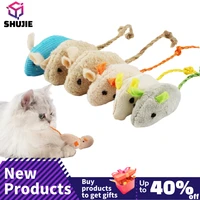 6 pack mixed pets play mint mouse cat toy funny plush mouse cat toy little mouse long tail plush interactive toy kittens 2022
