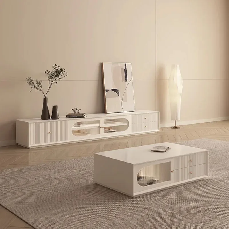 Напольная стойка для телевизора гостиной современный фермерский полный шкаф