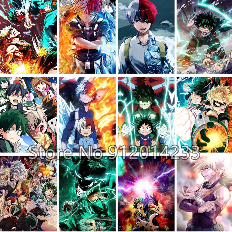 

Алмазная живопись My Hero академия, японское аниме «сделай сам», квадратная вышивка крестиком, детский подарок