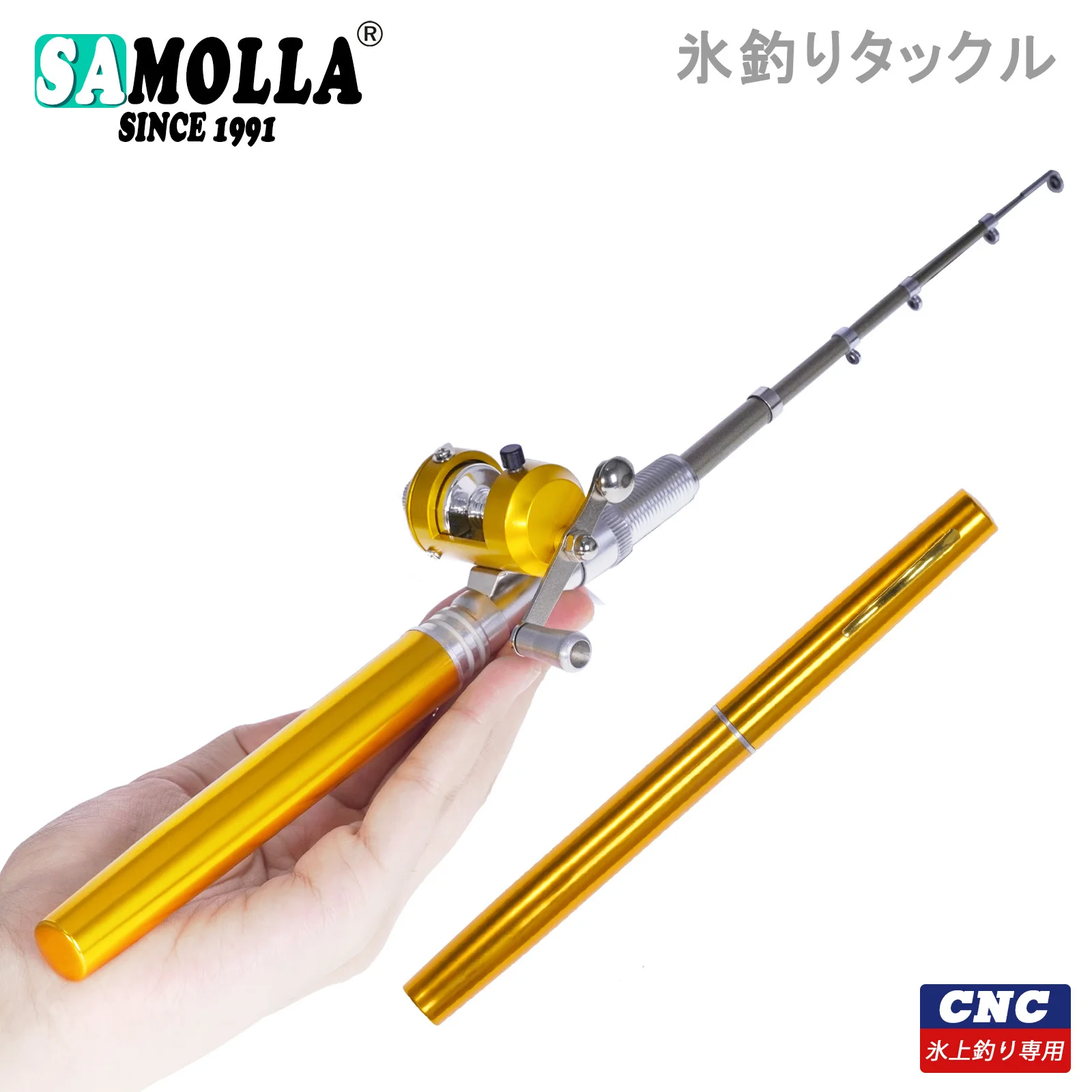 Mini Telescopic Fishing Rod And Small Trolling Reel Combo Se