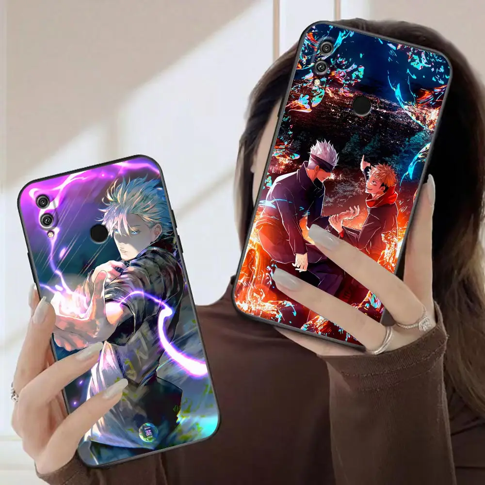 

Case For HUAWEI Honor 9X 9 9I 8 8X 8C Max 7 6 6C 6X 5A 50 20 10 10I NOTE 10 Lite PLAY Pro Case Capa Jujutsu Kaisen Gojo Satoru