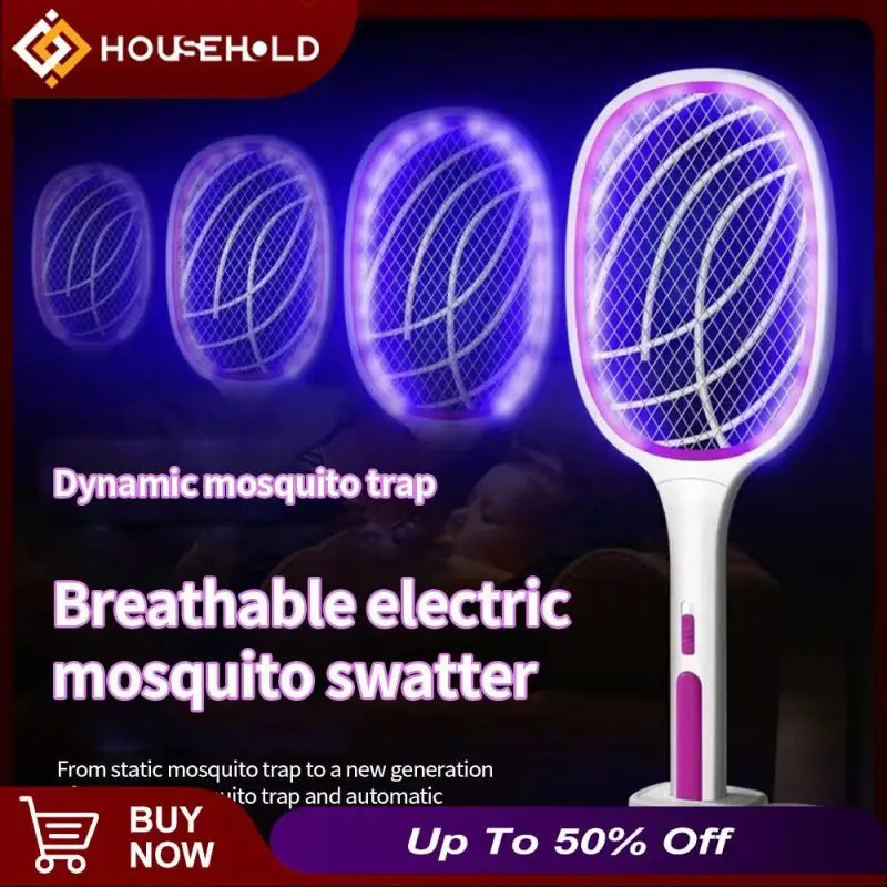 

Indoor Outdoor Wireless Charging Base Mosquito Repellent Killer Bug Zapper Mosquito Racket Insect Killer Usb Rechargeable