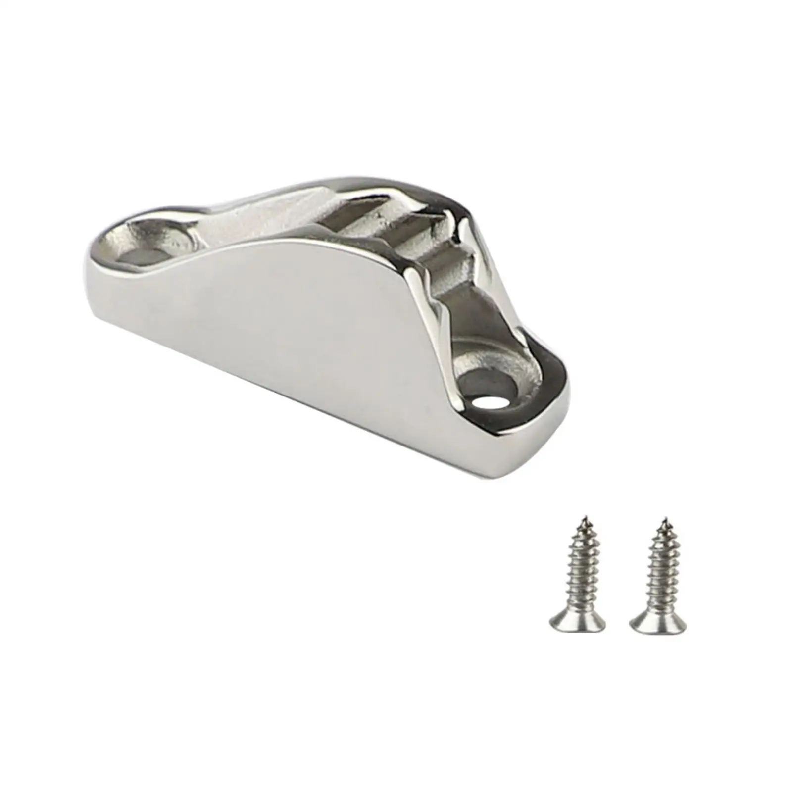 

Stainless Steel Rope Clam Cleat Hardware Sailboat Rope Cleat Fits for 3/4mm Line