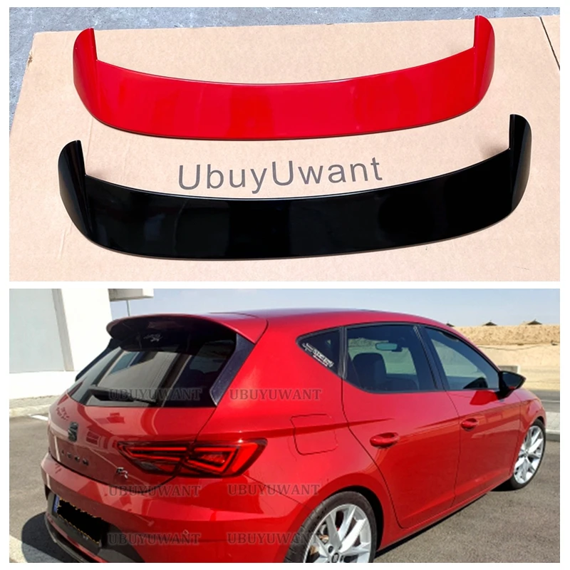 Для Seat Leon MK3 5F Верхний спойлер leon 5 Dr 2013-2020 MK3.5 FR задней глянцевой ветровки Все