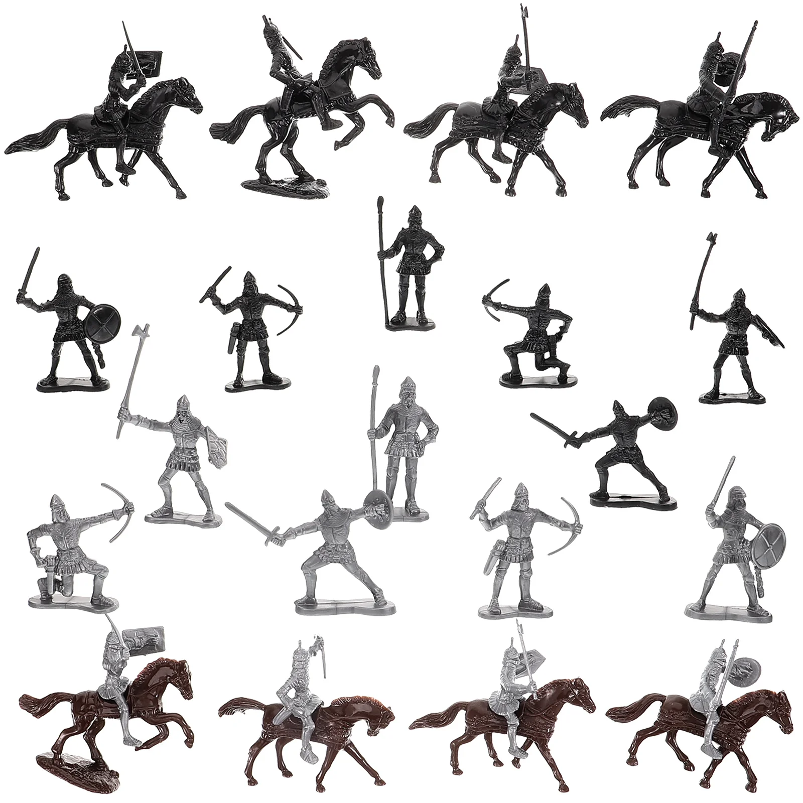 

Cavalry Horse Model Mini Figure Plastic Soldiers Sand Tray Miniatures Kids Decor Table Tiny People Figurines Figures Child