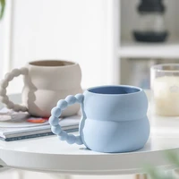 ceramic mug cute coffee cup creative nordic home decoration handmade art milk tea cup home drink fashion personality couple gift