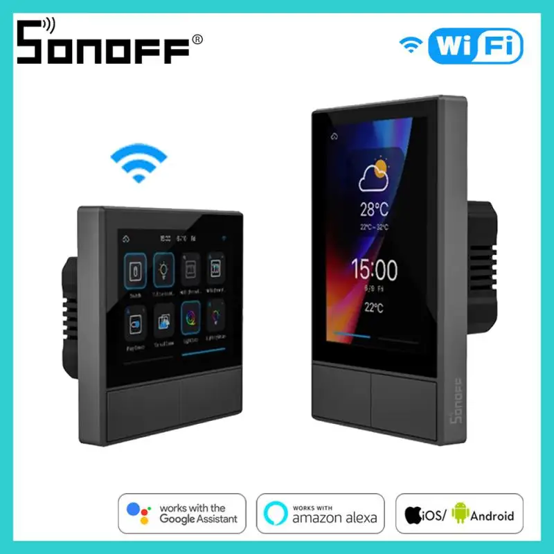 

Умный Wi-Fi-выключатель SONOFF NSPanel, Wi-Fi, переключатель для умного дома, термостат Европейского/американского стандарта, контроль температуры «вс...