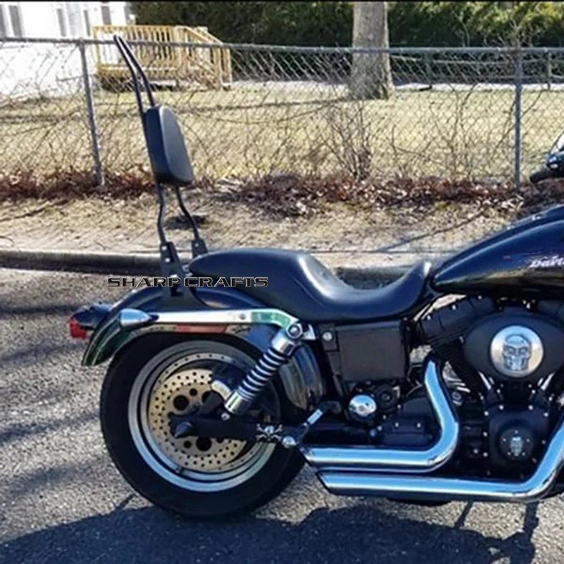 Фото Мотоциклетная спинка с шипами и шипами для пассажирской спинки для Harley Dyna Fat Bob Street Bob Super Glide Custom Low Rider FXDC FXDL №2