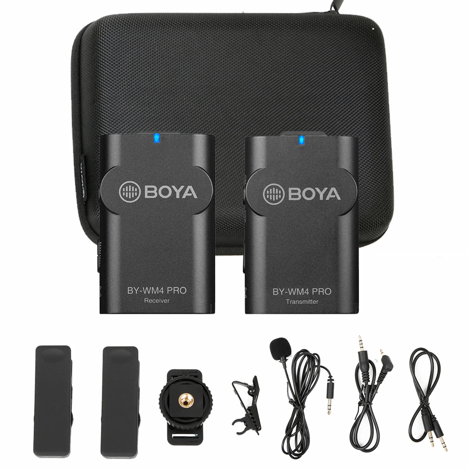 

BOYA BY-WM4 PRO 2.4GHz Condenser Wireless Microphone for PC Samsung DSLR iPhone Live Streaming Youtube Lavalier Lapel Microphone