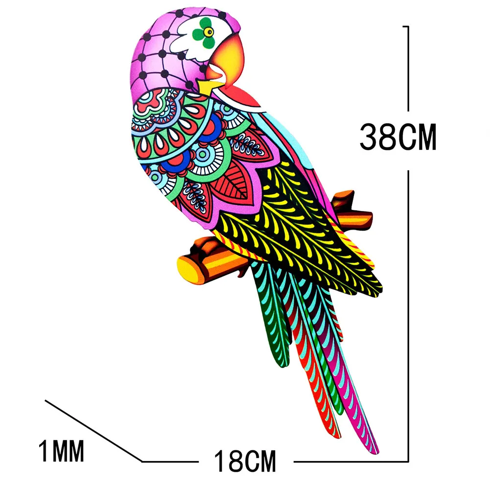 

Metal Parrot Decoration About 38*18*1cm Green High Quality Purple Yellow For Both Indoor And Outdoor Practical
