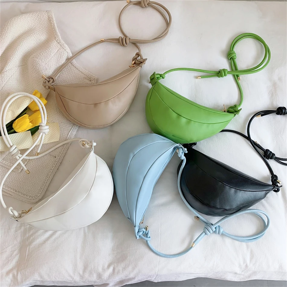 Женская сумка-хобо из мягкой кожи дизайнерская сумка через плечо лето 2022 - купить