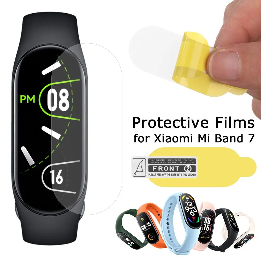 

Anti-Fingerprint Clear HD Screen Protector Replacement Accessories Protective Films Soft TPU Film For Xiaomi Mi Band 7