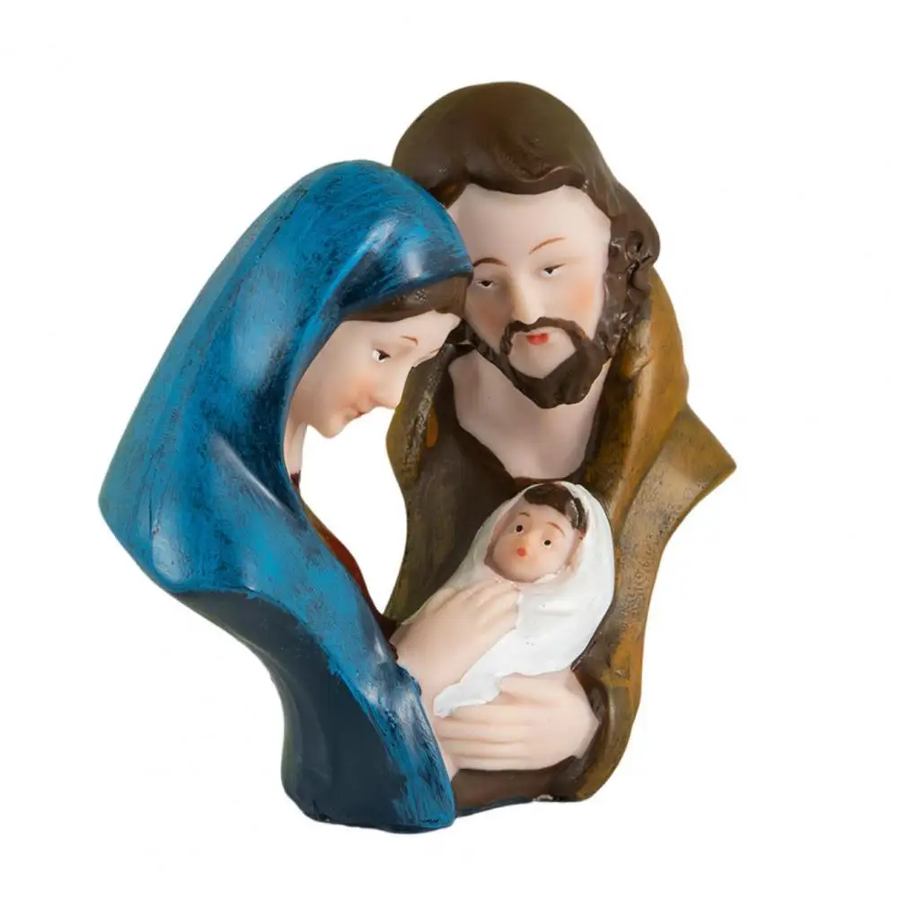 Стандартная статуя на тему Рождества святой семьи из смолы Иосиф Мария Иисус