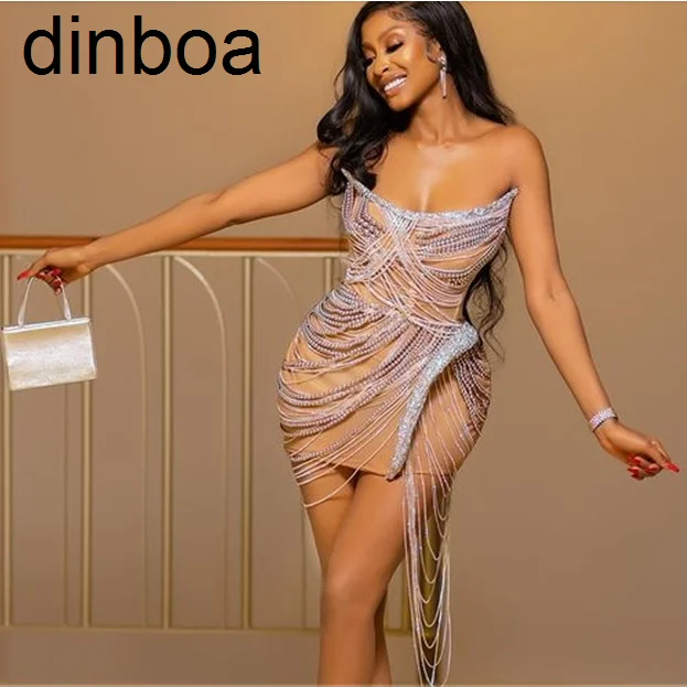 

Novance Y2428-b Womens Luxury Sports Clothing 2021 Dress Women Sexy Fringed Hem Mini Bodycon Dress Elegant Casual Dress for Girl