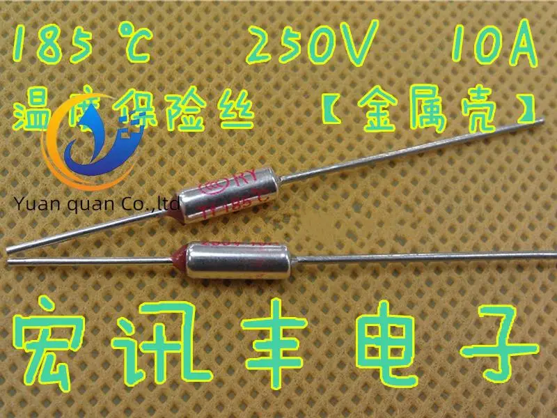 

20 шт. Оригинальный Новый предохранитель температуры 185 ℃ 250V 10A [металлический корпус] специальный температурный предохранитель для электри...