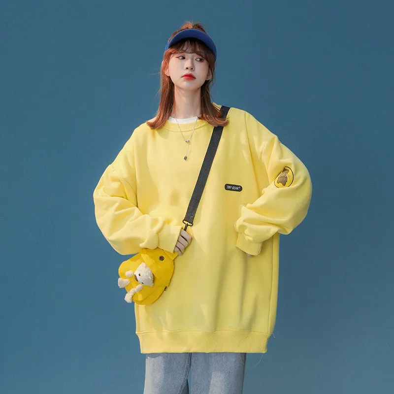 

Женский свитшот с круглым вырезом, весенние женские свитшоты с аниме принтом, объемный Женский пуловер