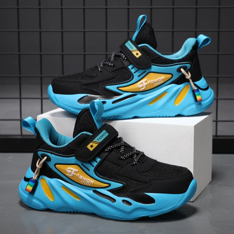 2023 Children Shoes Girls Boys Sneakers Mesh Breathable Sports Shoes Soft Sole Non-slip Kids Running Shoes Light Sneaker Shoes