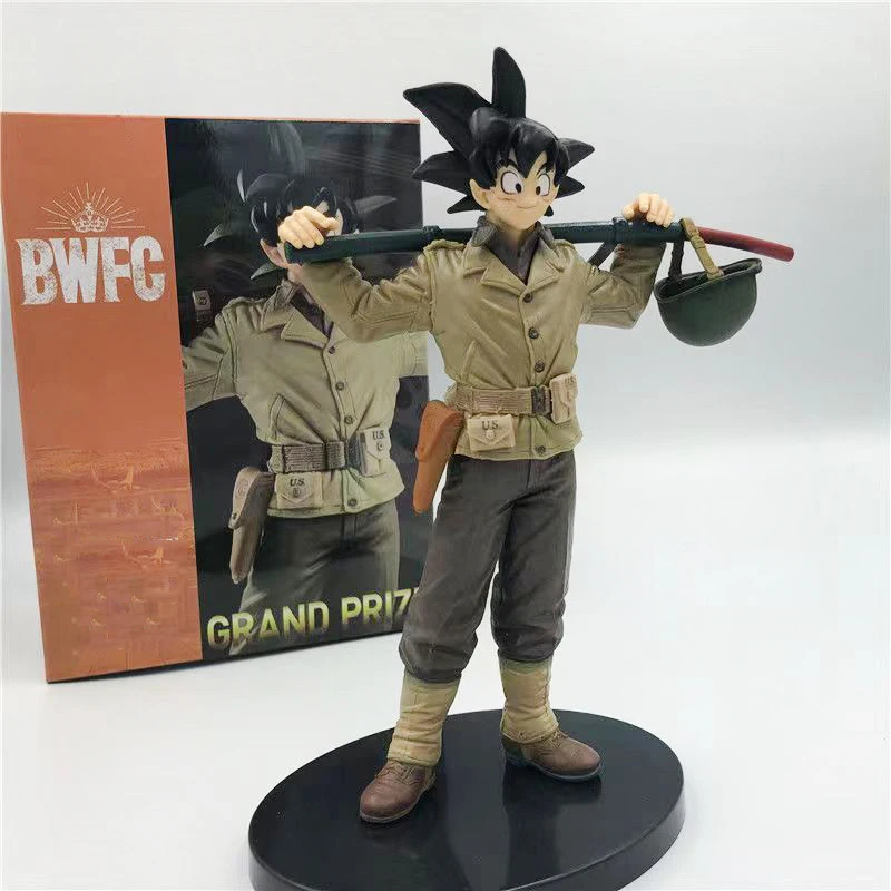 

Военная Униформа Dragon Ball BWFC2, экшн-фигурка Сон Гоку, первый в мире боевой клуб, брюнетка, 20 см, ПВХ, аниме модельные игрушки