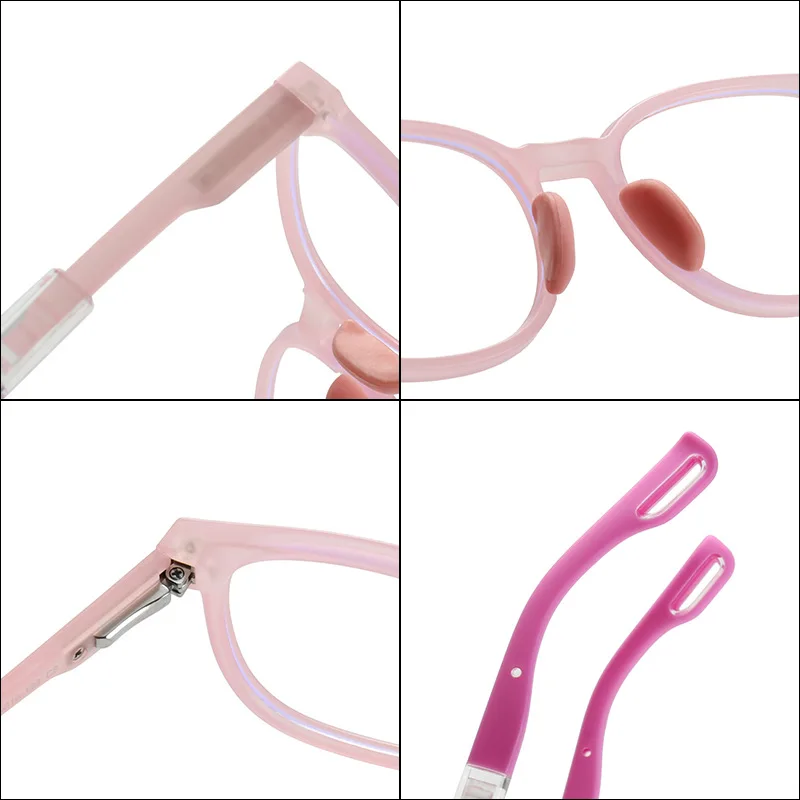 Новинка детские голубые технические очки индивидуальные прямоугольные