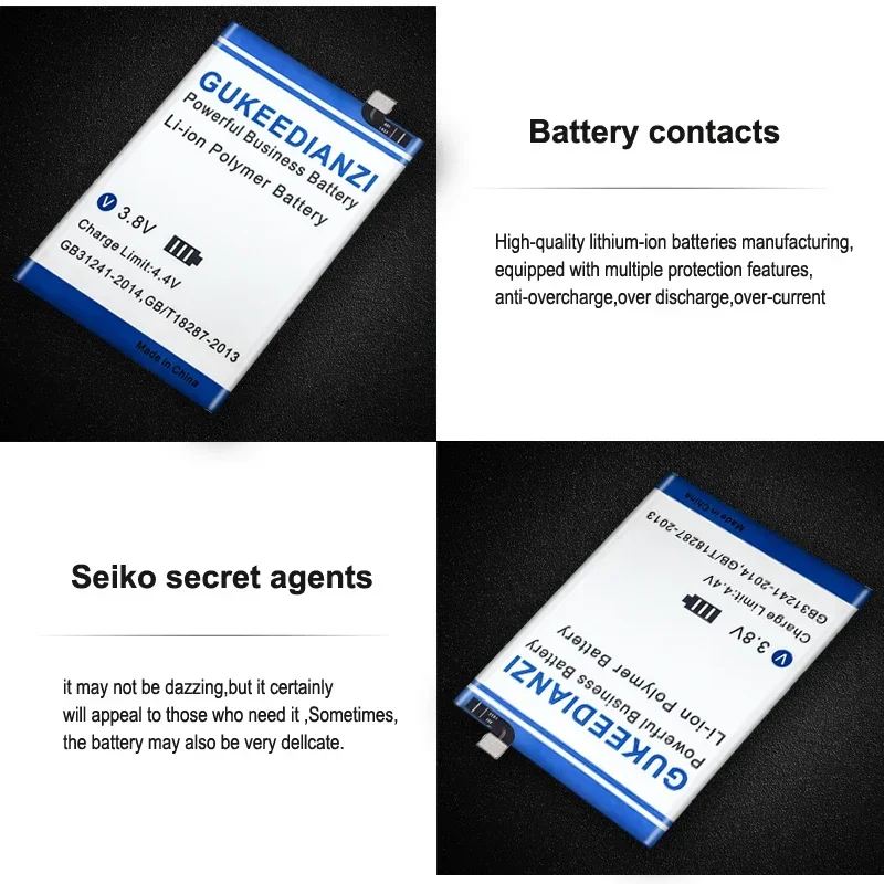 Сменный аккумулятор GUKEEDIANZI TLP038C7 4550 мАч для Alcatel One Touch