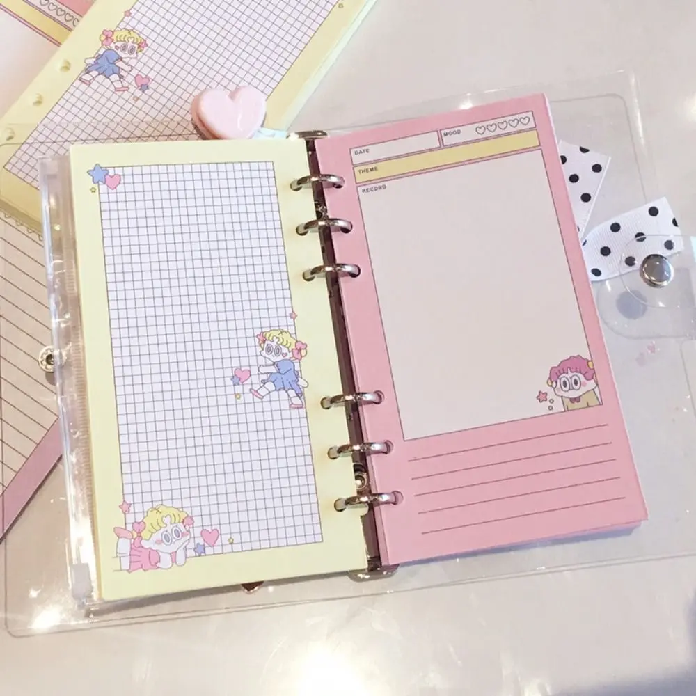 

Stationery Journal To Do List Page 6 Holes Refill Inner Pages Notebook Inside Paper Spiral Binder Paper A6 Loose Leaf Pages