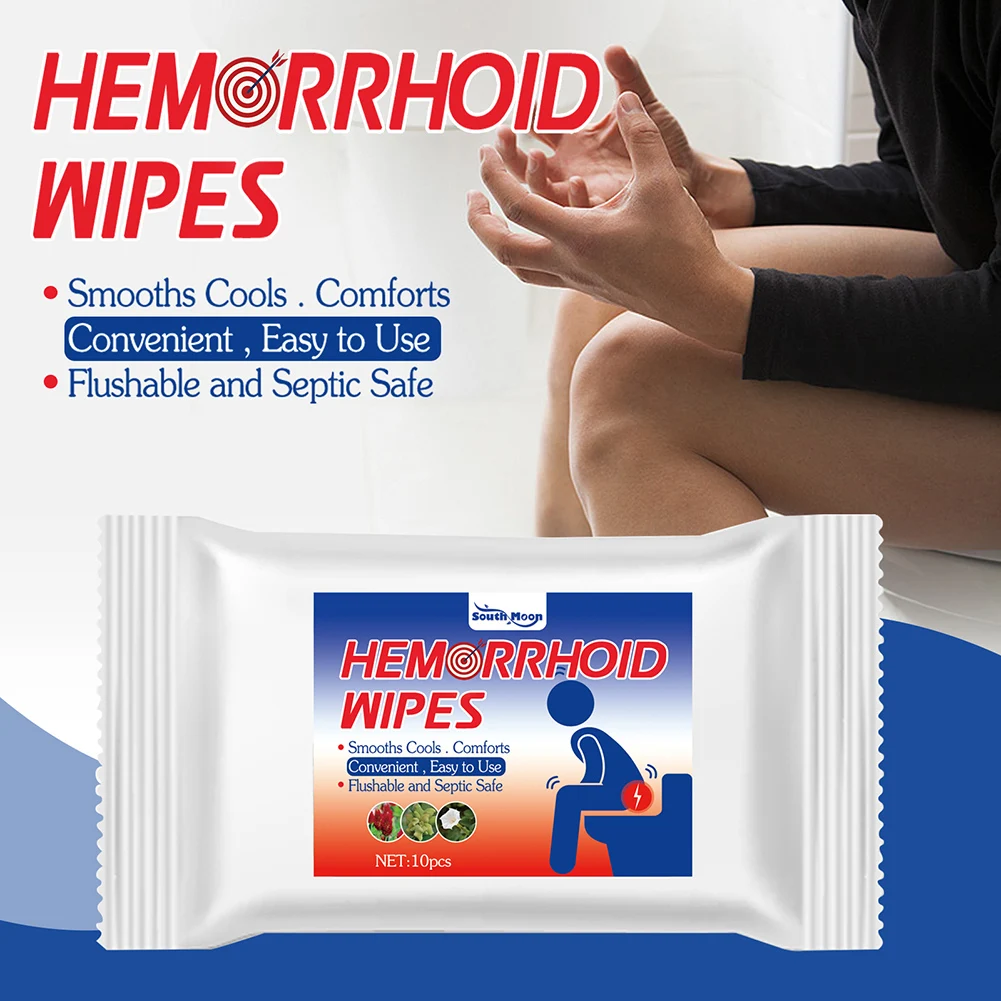 

Hemorrhoid Wipes Flushable Hemorrhoids Effective Treatment Care Wet Tissue Home Daily Personal Hygiene Cleaning Supplies