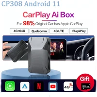 new wireless carplay ai box android 11 applepie 464g android auto car multimedia plug play youtube netfix for benz audi nissan