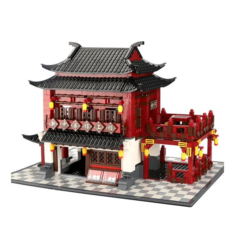 

Architecture Chinese Ancient House Boy girl friends Building Toys Diamond Blocks Diy Bricks educational toys for kids gifts